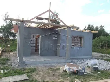 Строительство коттеджа по проекту 54-30_5