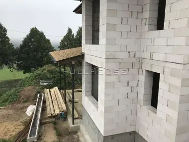 Строительство дома из газобетона по проекту 492А_15