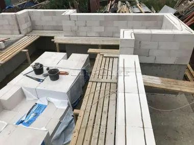 Строительство дома из газобетона по проекту 492А_21