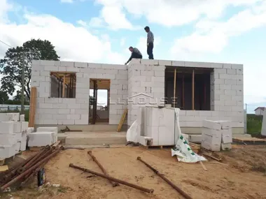 Строительство дома из газобетона по проекту ПА-150В_22