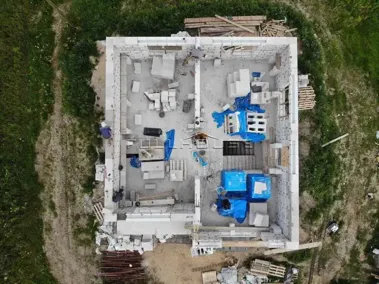 Строительство дома из газобетона по проекту ПА-150В_14