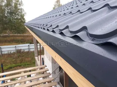 Строительство дома из газобетона по проекту ПА-150В_8