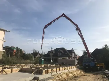 Строительство одноэтажного дома из газобетона FHDom_20 Строительство одноэтажного дома из газобетона FHDom_20