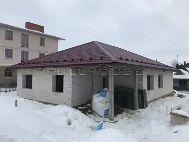 Строительство одноэтажного дома из газобетона FHDom_13 Строительство одноэтажного дома из газобетона FHDom_13