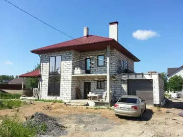 Строительство коттеджа по проекту 55-26