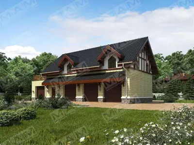 Гараж на 4 авто Карлсон