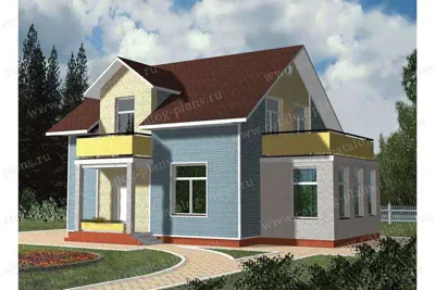 Проект дома 59-55  (156м²)