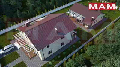 Проект дома и бани Савицки