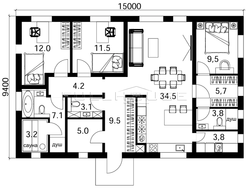 Проект FH-113FMV FOURex Master Villa_2
