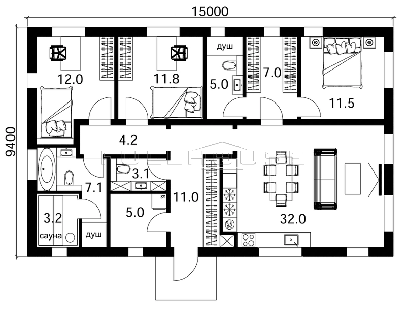 Проект FH-113FMV FOURex Master Villa_3