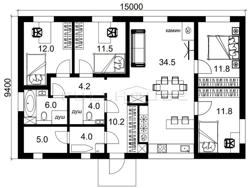 Проект дома FH-115 FOURex Villa_7