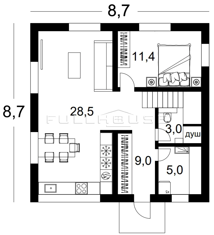 Проект дома FH-115 Status-2 Villa_4