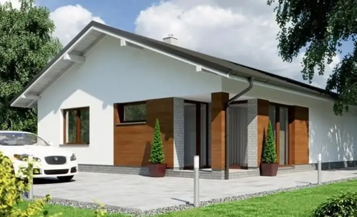 Проект дома из газобетона до 150 м2 с одним этажом