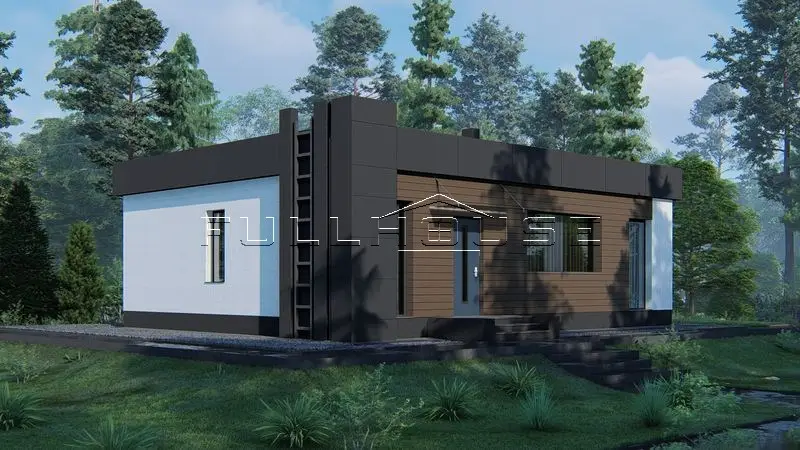 Windows villa проект одноэтажного дома с плоской крышей