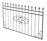 Забор кованый