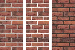 Расцветки швов для тёмного кирпича